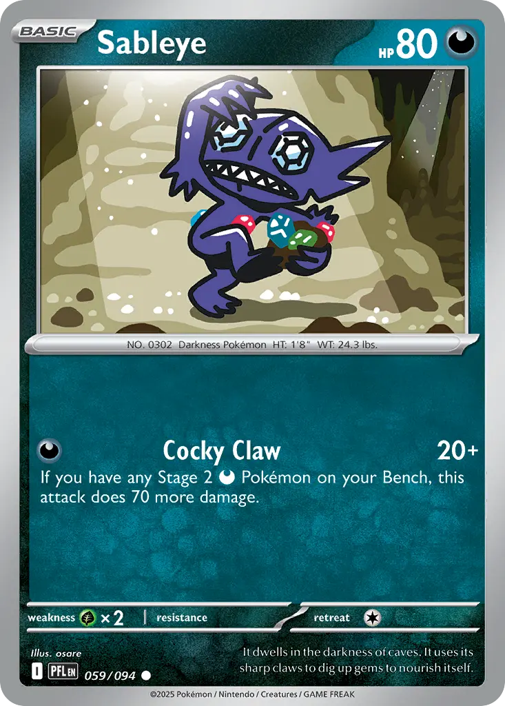 Sableye (Phantasmal Flames) - Pokémon in TCG Land México