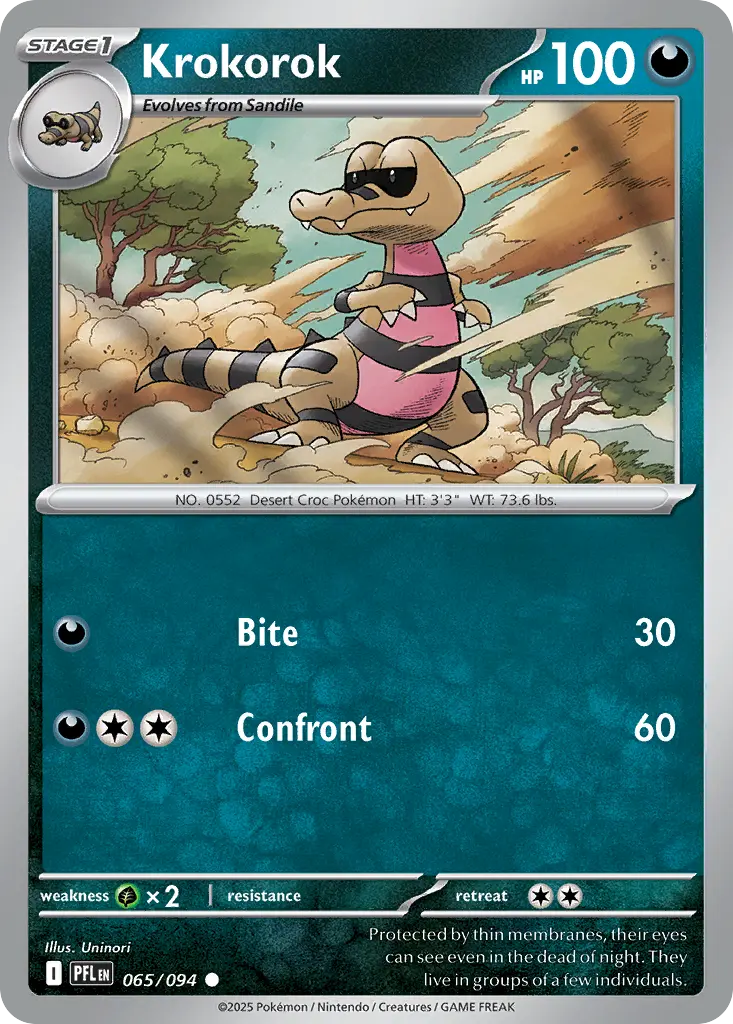 Krokorok (Phantasmal Flames) - Pokémon in TCG Land México