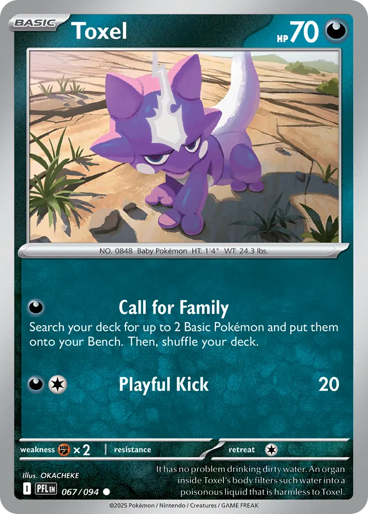 Toxel (Phantasmal Flames) - Pokémon in TCG Land México