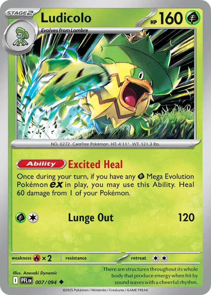 Ludicolo (Phantasmal Flames) - Pokémon in TCG Land México
