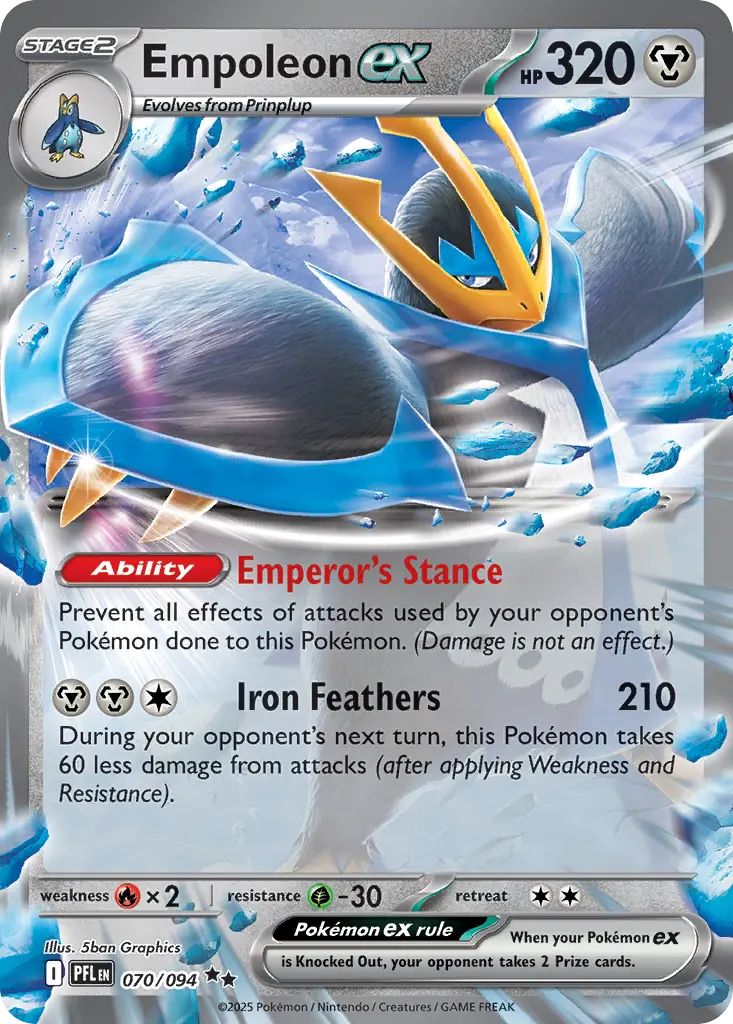 Empoleon ex (Phantasmal Flames) - Pokémon in TCG Land México