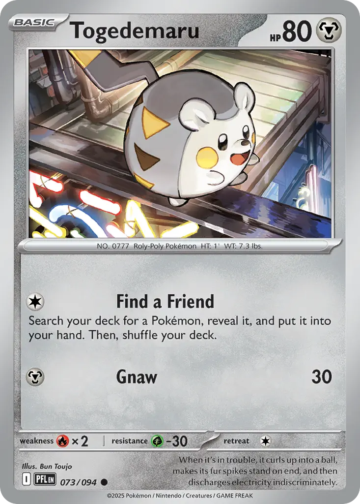 Togedemaru (Phantasmal Flames) - Pokémon in TCG Land México
