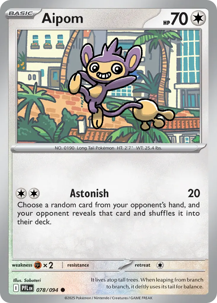 Aipom (Phantasmal Flames) - Pokémon in TCG Land México