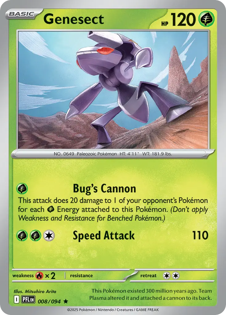 Genesect (Phantasmal Flames) - Pokémon in TCG Land México