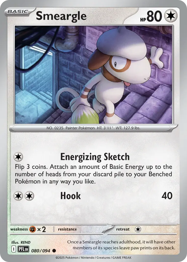 Smeargle (Phantasmal Flames) - Pokémon in TCG Land México