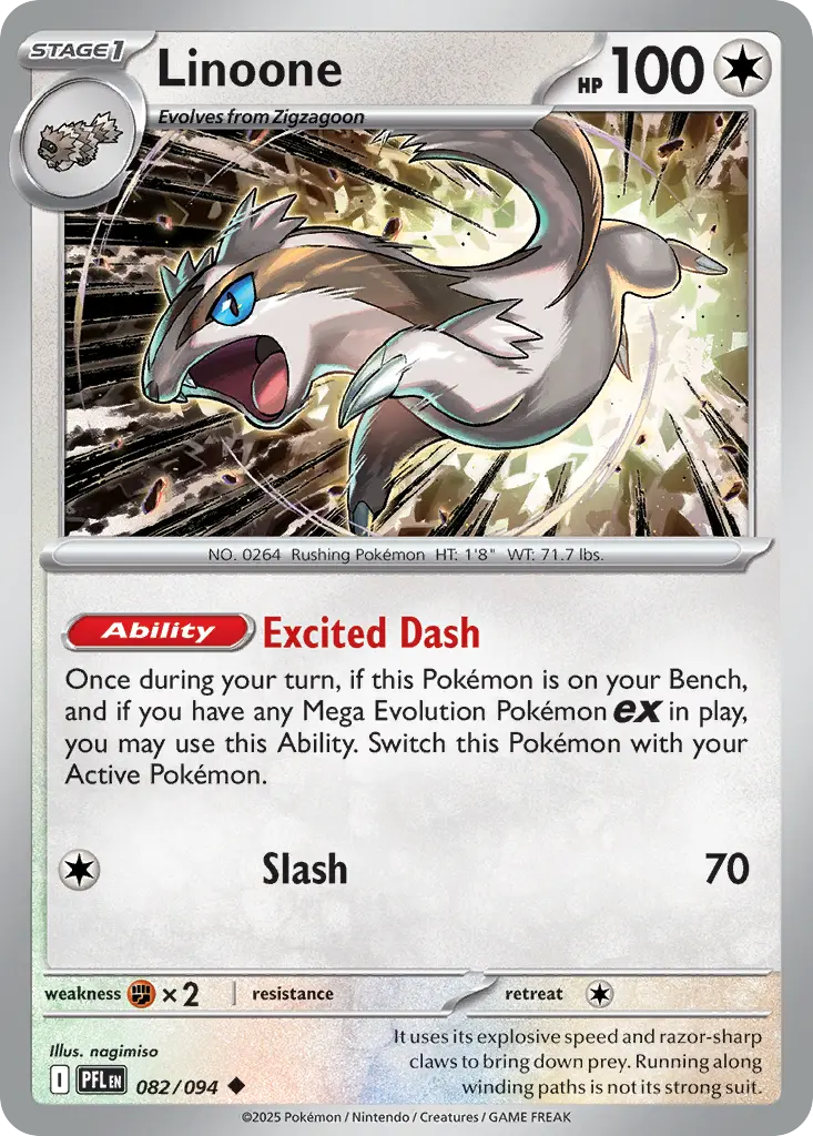Linoone (Phantasmal Flames) - Pokémon in TCG Land México