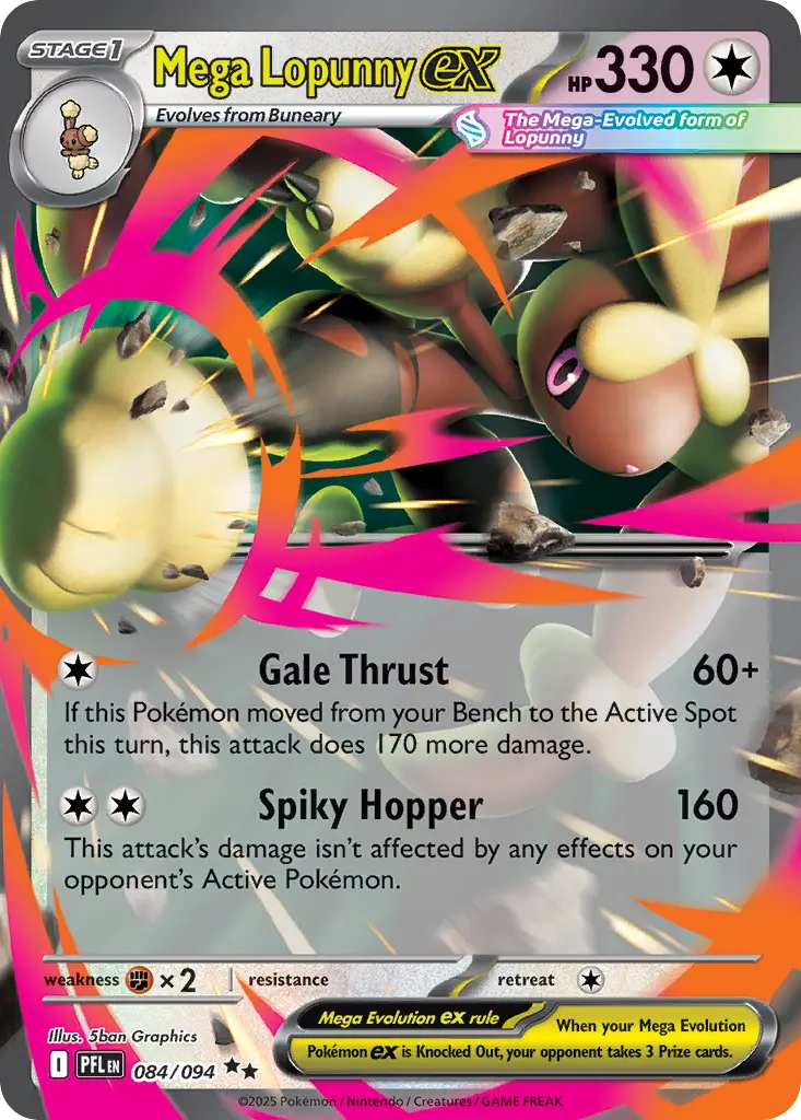 Mega Lopunny ex (Phantasmal Flames) - Pokémon in TCG Land México
