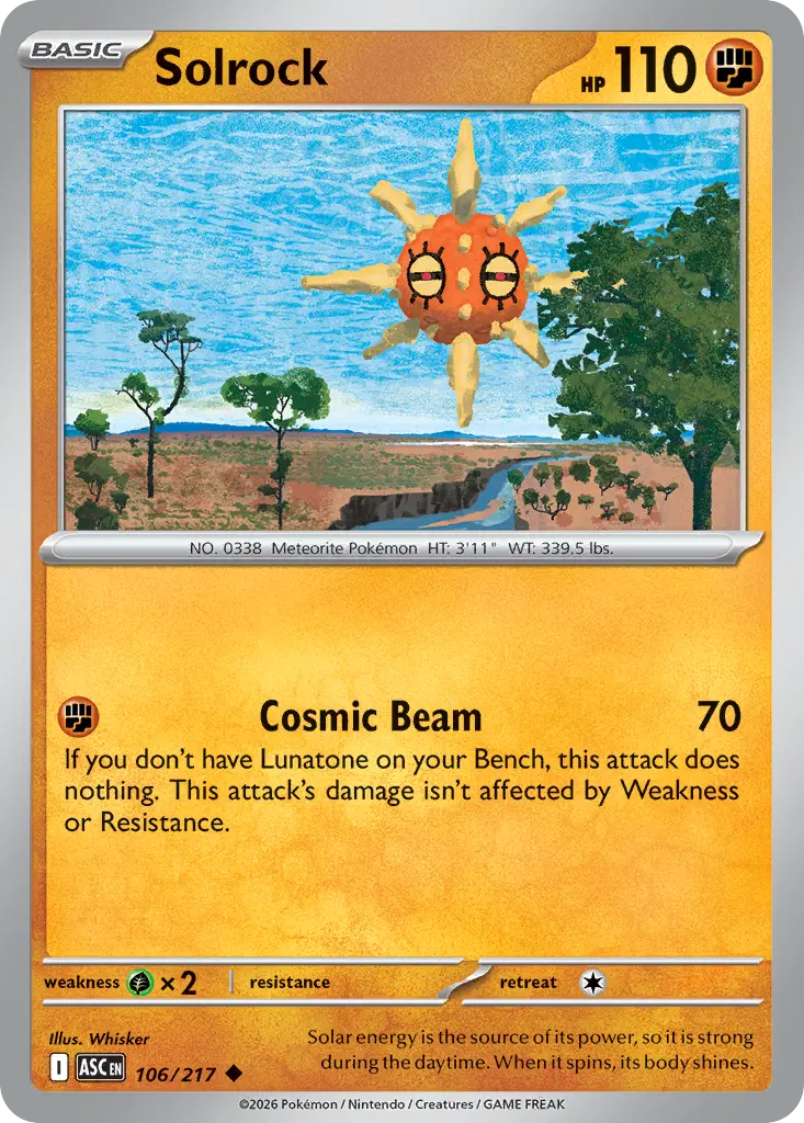 Solrock (Ascended Heroes) - Pokémon in TCG Land México