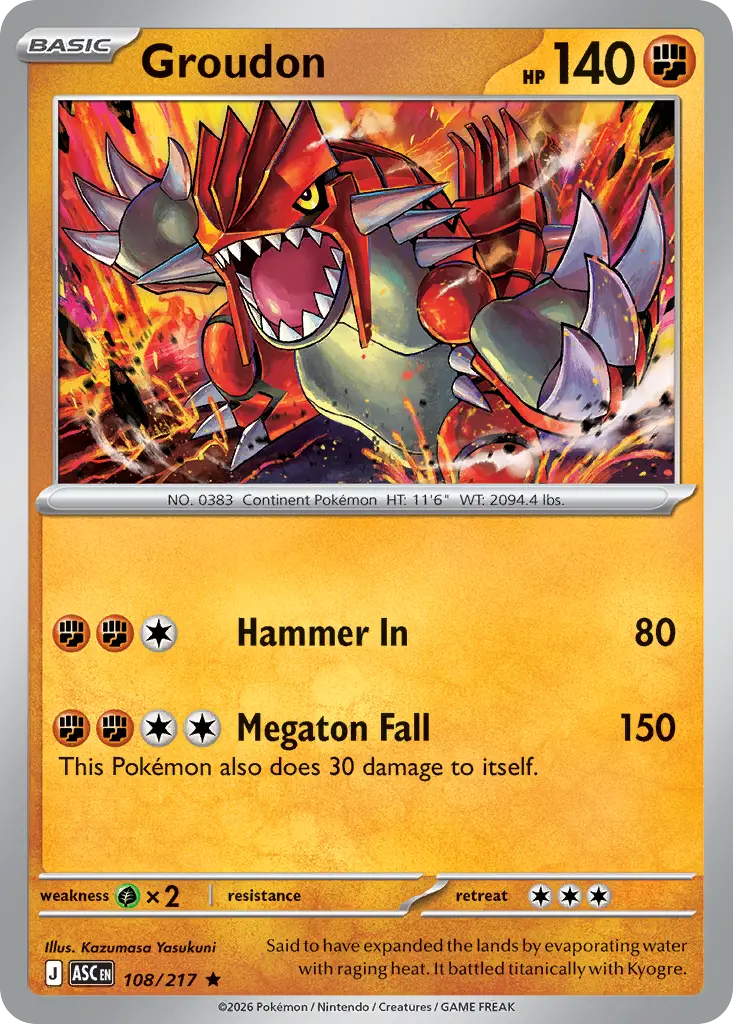 Groudon (Ascended Heroes) - Pokémon in TCG Land México