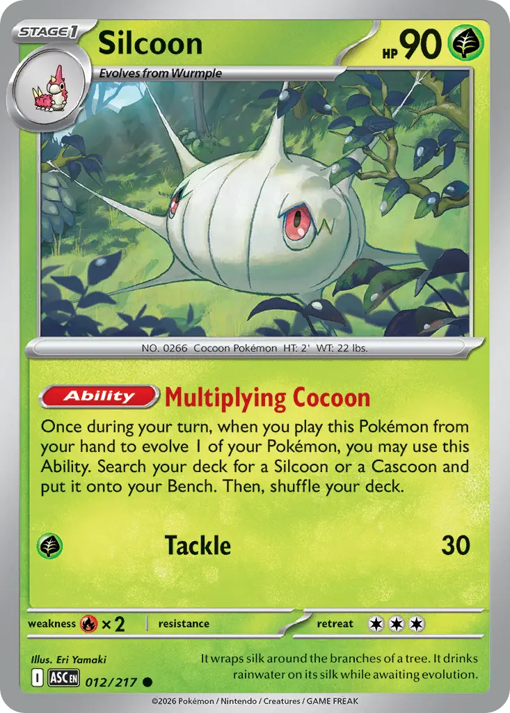 Silcoon (Ascended Heroes) - Pokémon in TCG Land México