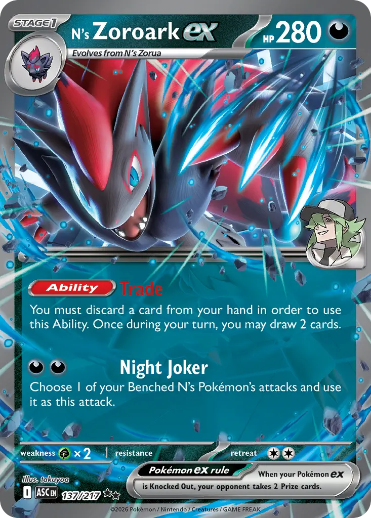 N's Zoroark ex (Ascended Heroes) - Pokémon in TCG Land México