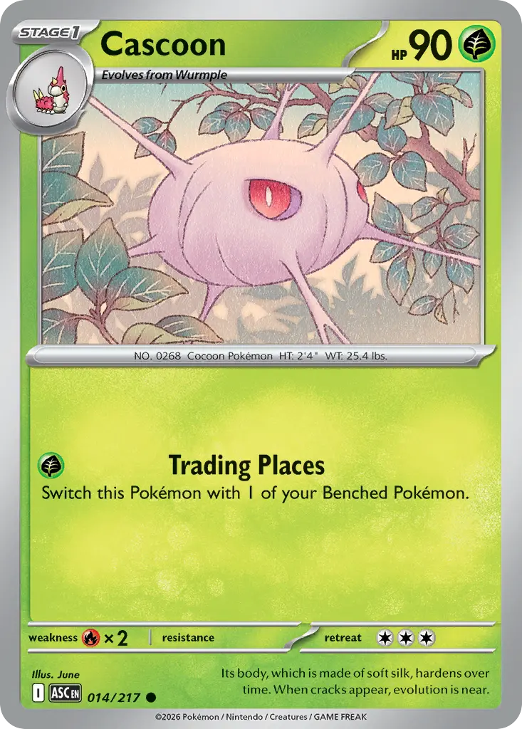 Cascoon (Ascended Heroes) - Pokémon in TCG Land México