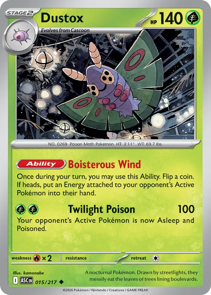 Dustox (Ascended Heroes) - Pokémon in TCG Land México