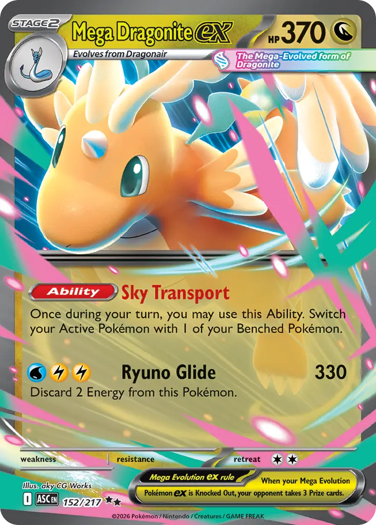 Mega Dragonite ex (Ascended Heroes) - Pokémon in TCG Land México