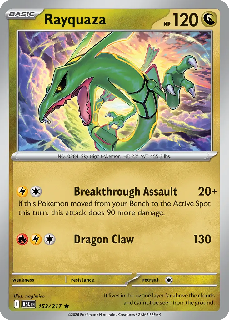 Rayquaza (Ascended Heroes) - Pokémon in TCG Land México