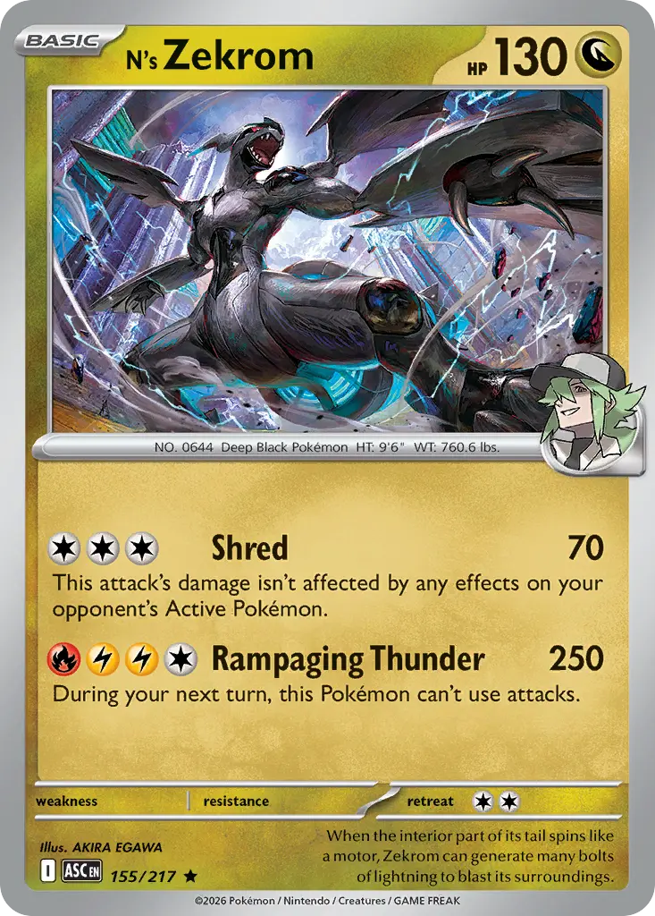 N's Zekrom (Ascended Heroes) - Pokémon in TCG Land México