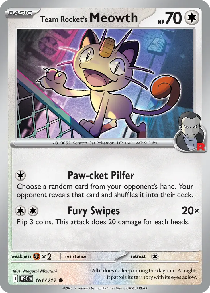 Team Rocket's Meowth (Ascended Heroes) - Pokémon in TCG Land México
