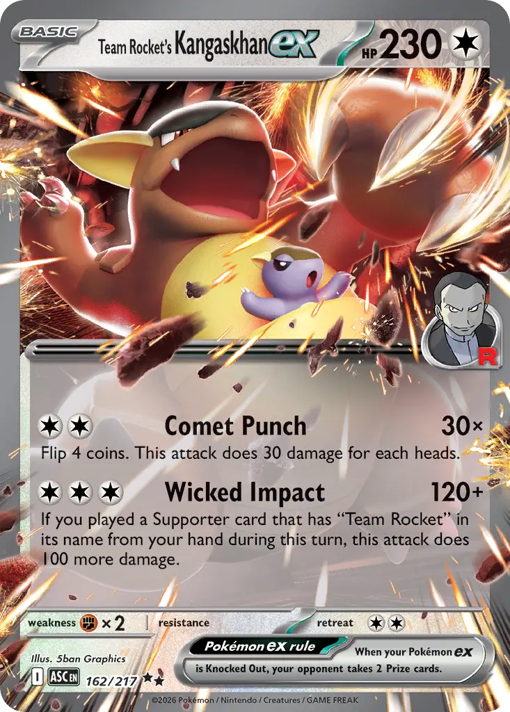 Team Rocket's Kangaskhan ex (Ascended Heroes) - Pokémon in TCG Land México