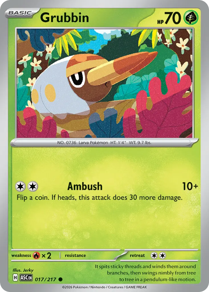 Grubbin (Ascended Heroes) - Pokémon in TCG Land México