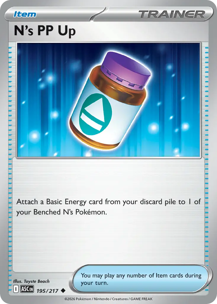 N's PP Up (Ascended Heroes) - Pokémon in TCG Land México