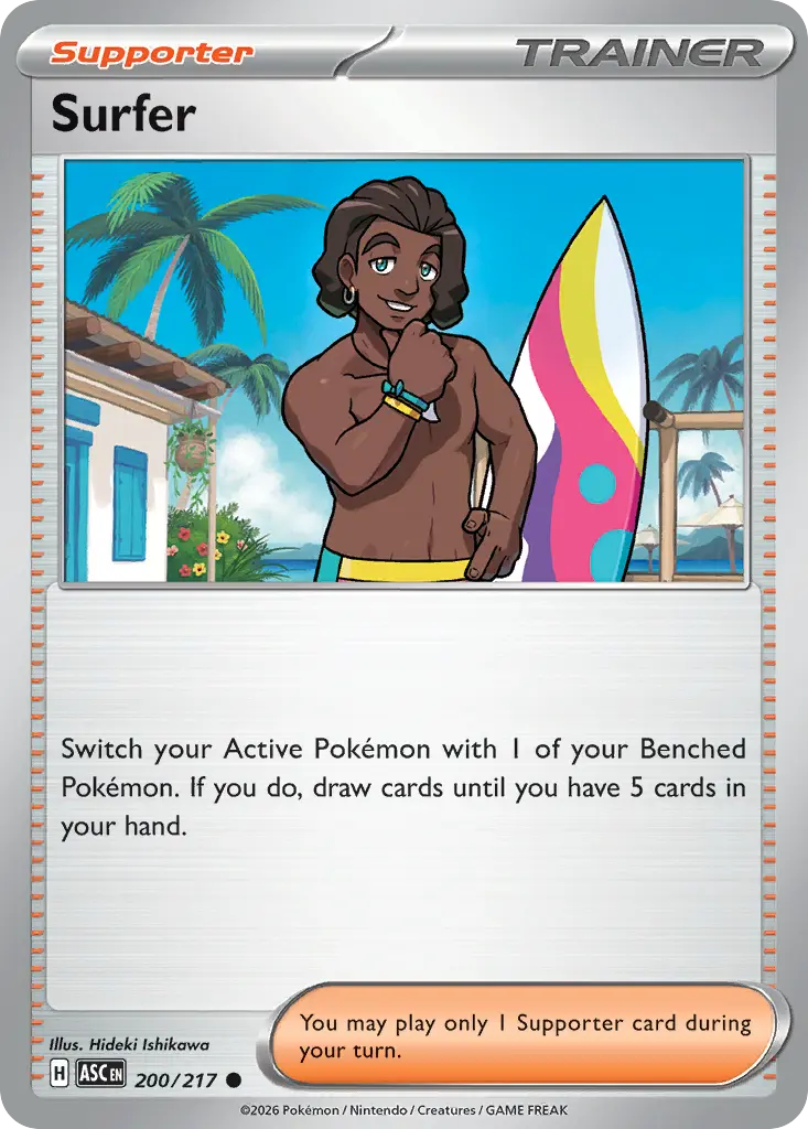Surfer (Ascended Heroes) - Pokémon in TCG Land México