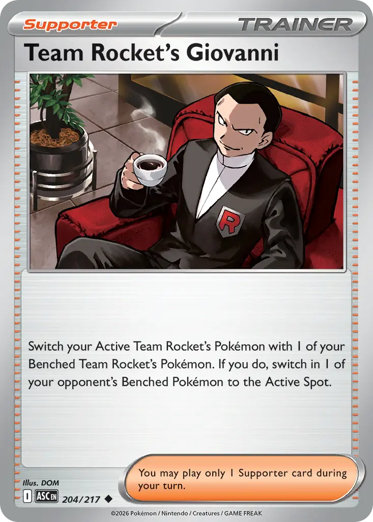 Team Rocket's Giovanni (Ascended Heroes) - Pokémon in TCG Land México