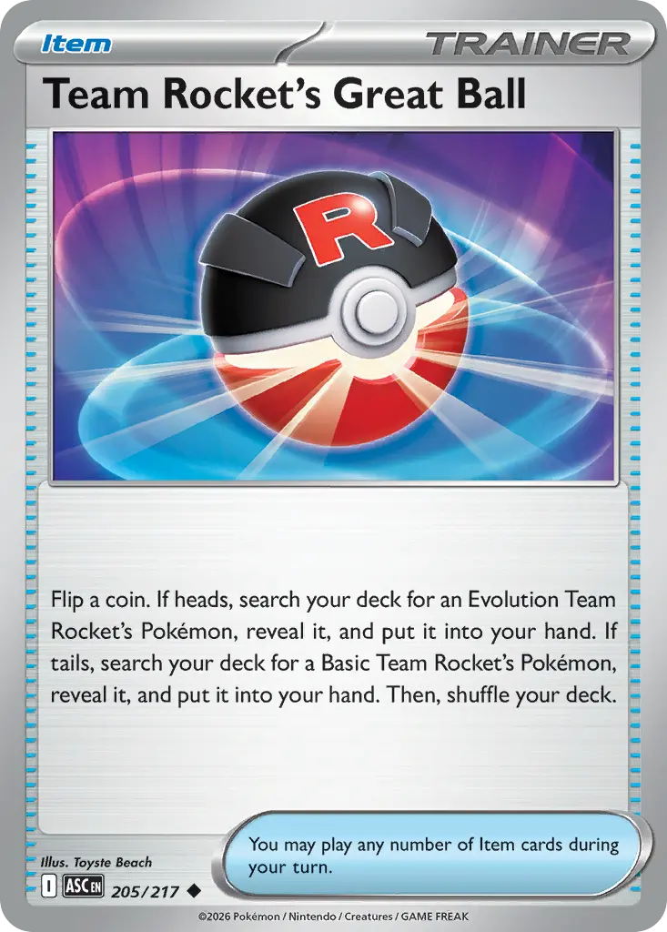 Team Rocket's Great Ball (Ascended Heroes) - Pokémon in TCG Land México