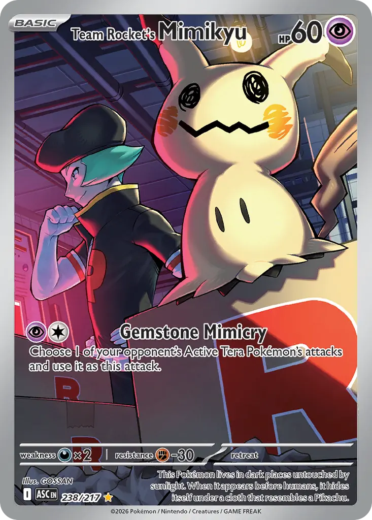 Team Rocket's Mimikyu (Ascended Heroes) - Pokémon in TCG Land México