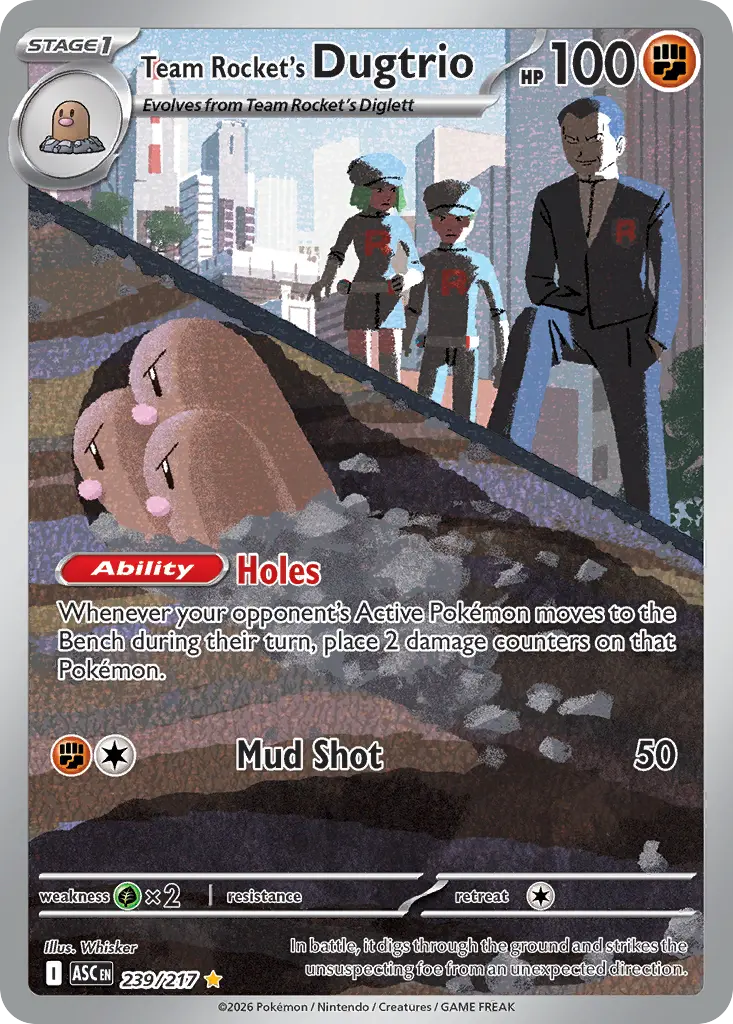 Team Rocket's Dugtrio (Ascended Heroes) - Pokémon in TCG Land México