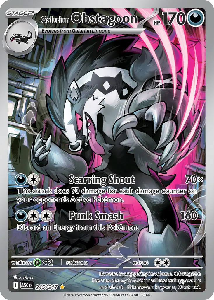 Galarian Obstagoon (Ascended Heroes) - Pokémon in TCG Land México