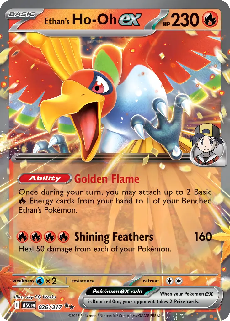Ethan's Ho-Oh ex (Ascended Heroes) - Pokémon in TCG Land México