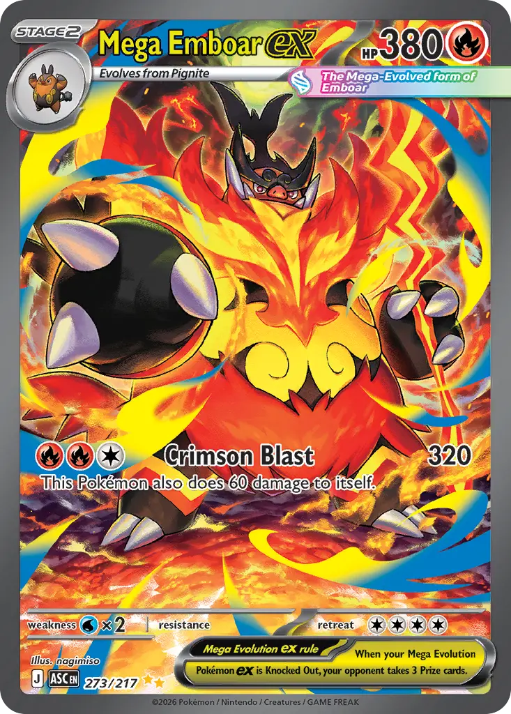 Mega Emboar ex (Ascended Heroes) - Pokémon in TCG Land México