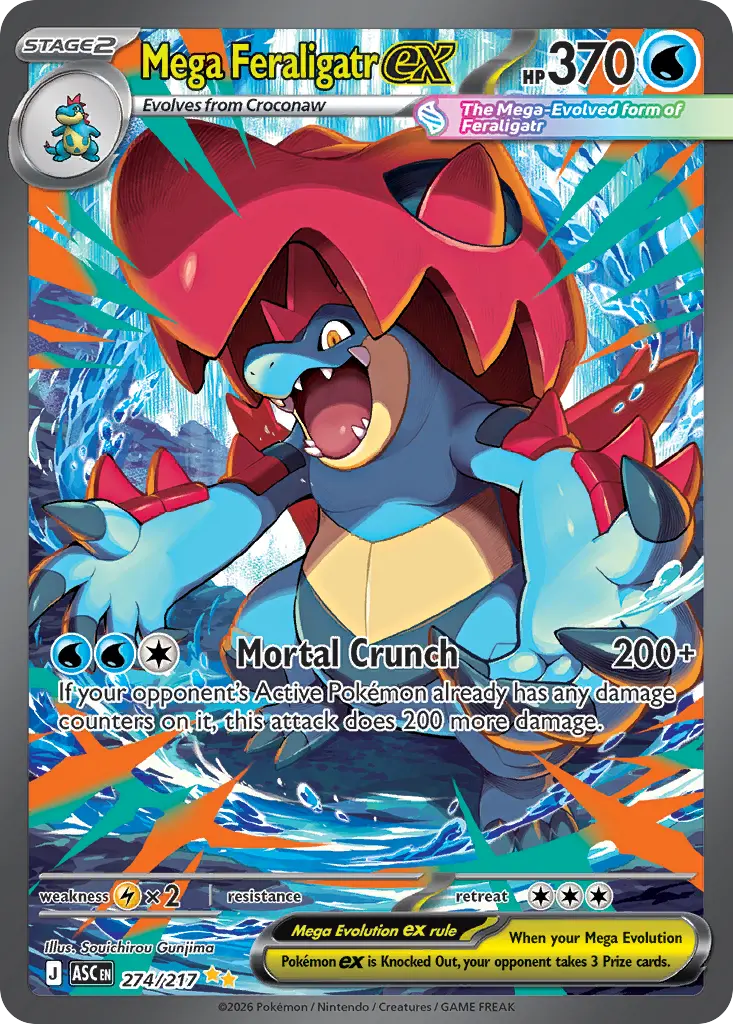 Mega Feraligatr ex (Ascended Heroes) - Pokémon in TCG Land México