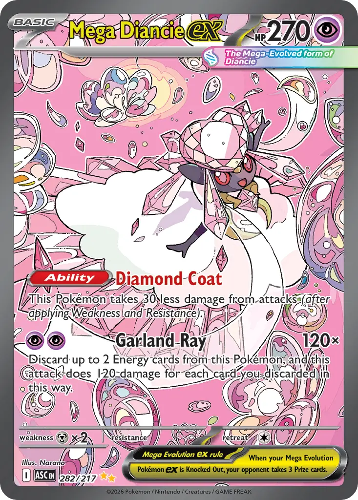 Mega Diancie ex (Ascended Heroes) - Pokémon in TCG Land México