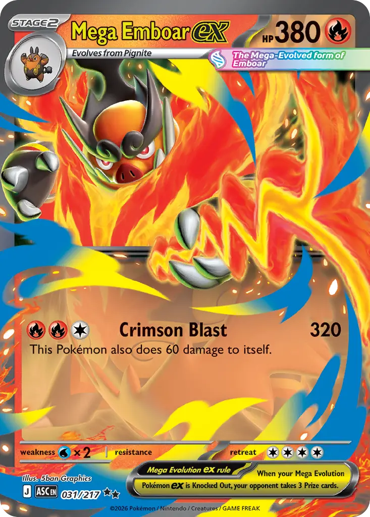 Mega Emboar ex (Ascended Heroes) - Pokémon in TCG Land México