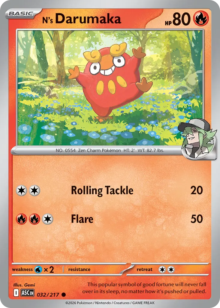 N's Darumaka (Ascended Heroes) - Pokémon in TCG Land México