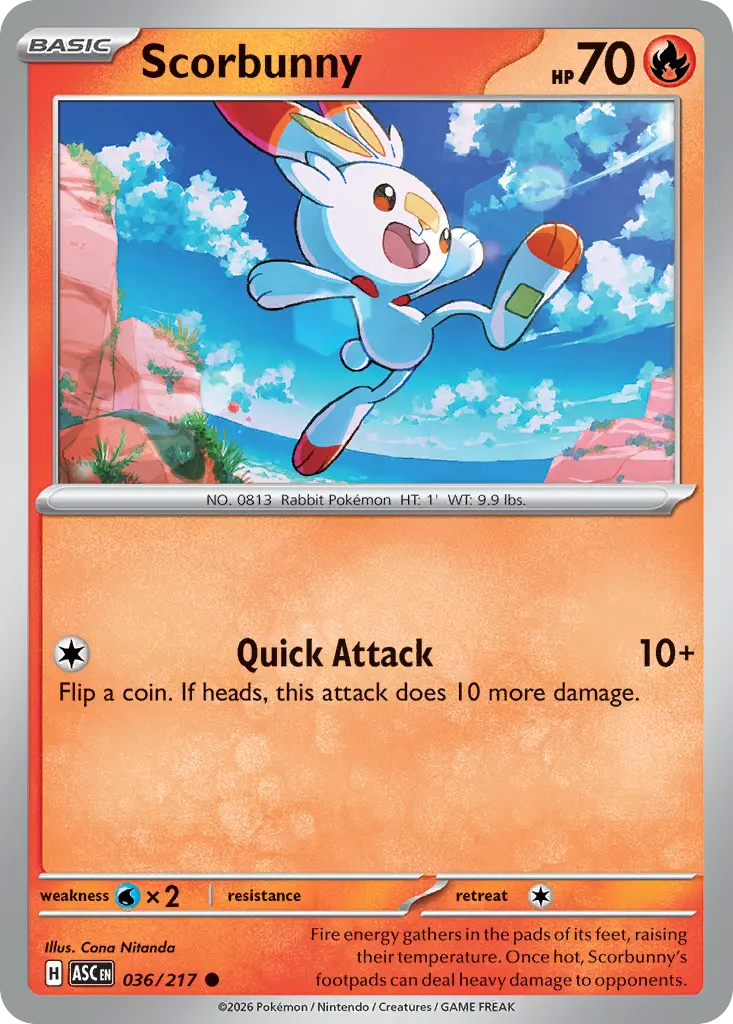 Scorbunny (Ascended Heroes) - Pokémon in TCG Land México