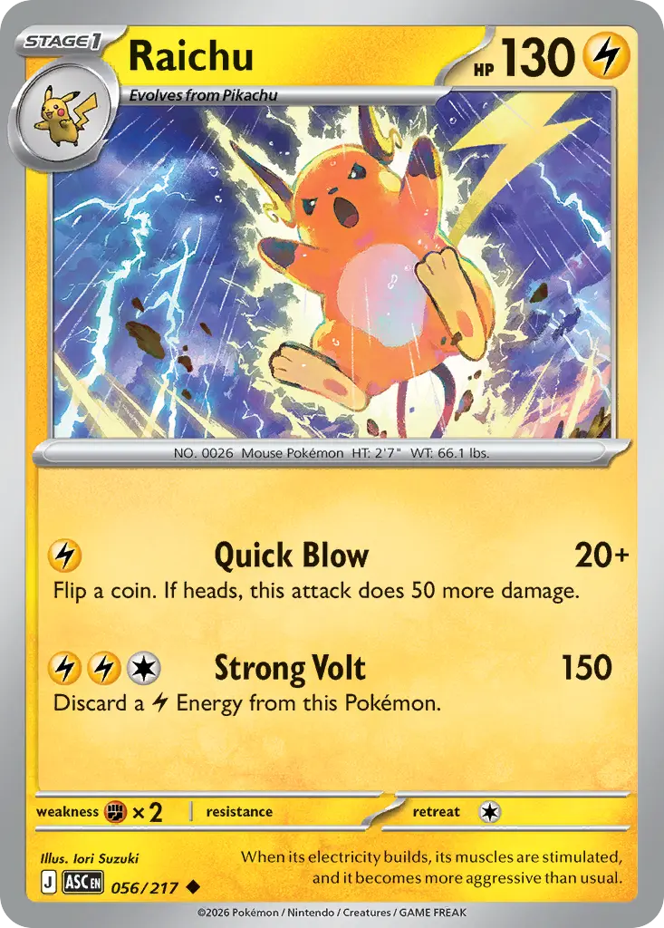 Raichu (Ascended Heroes) - Pokémon in TCG Land México