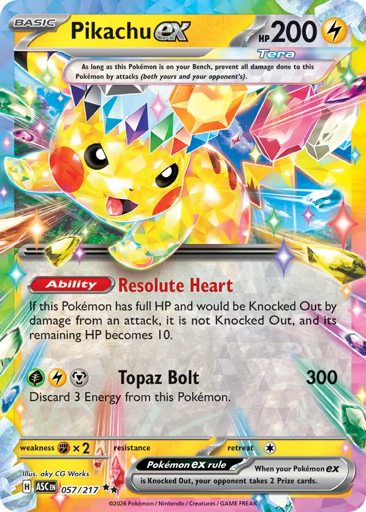 Pikachu ex (Ascended Heroes) - Pokémon in TCG Land México