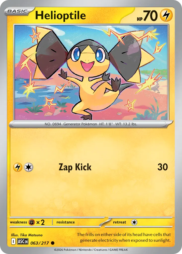 Helioptile (Ascended Heroes) - Pokémon in TCG Land México