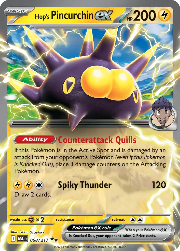 Hop's Pincurchin ex (Ascended Heroes) - Pokémon in TCG Land México