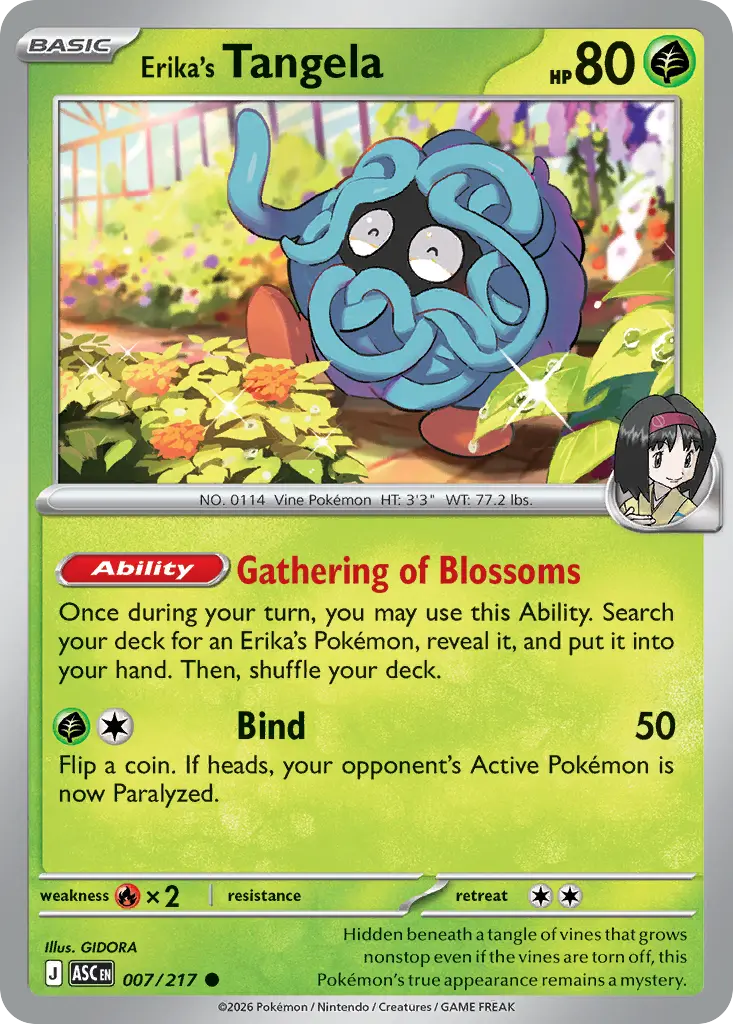 Erika's Tangela (Ascended Heroes) - Pokémon in TCG Land México