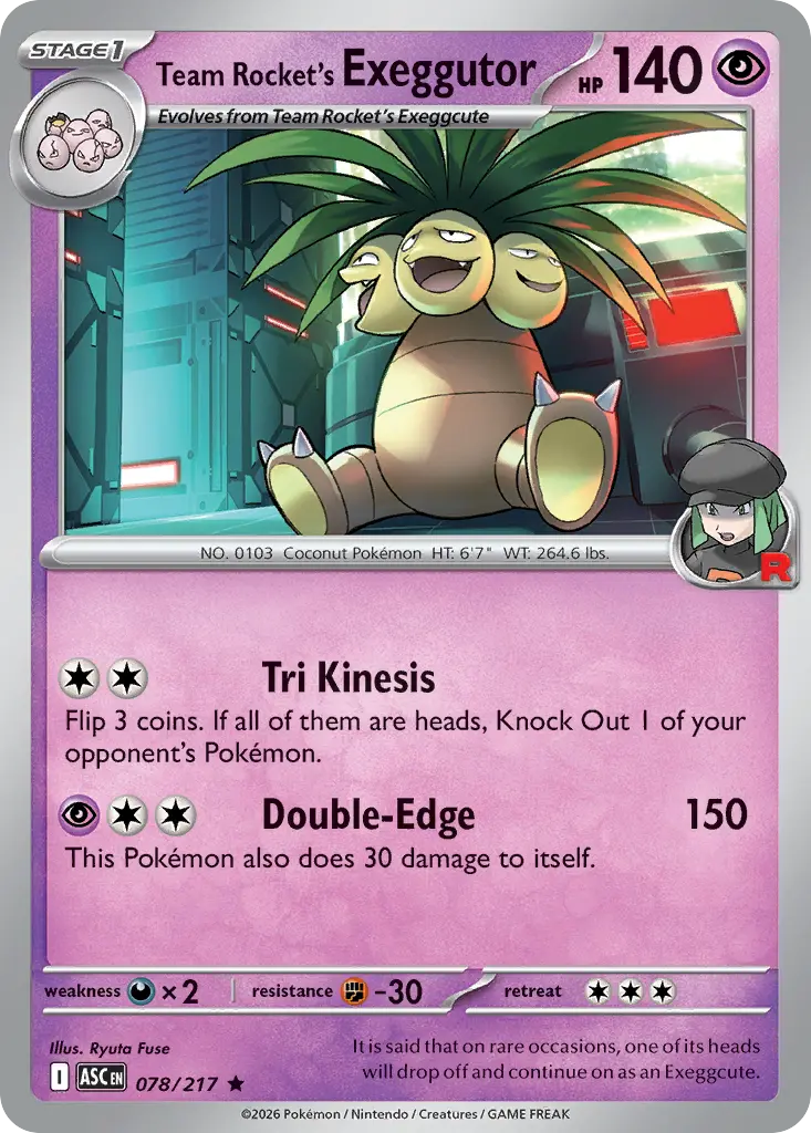 Team Rocket's Exeggutor (Ascended Heroes) - Pokémon in TCG Land México