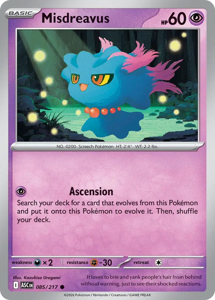 Misdreavus (Ascended Heroes) - Pokémon in TCG Land México