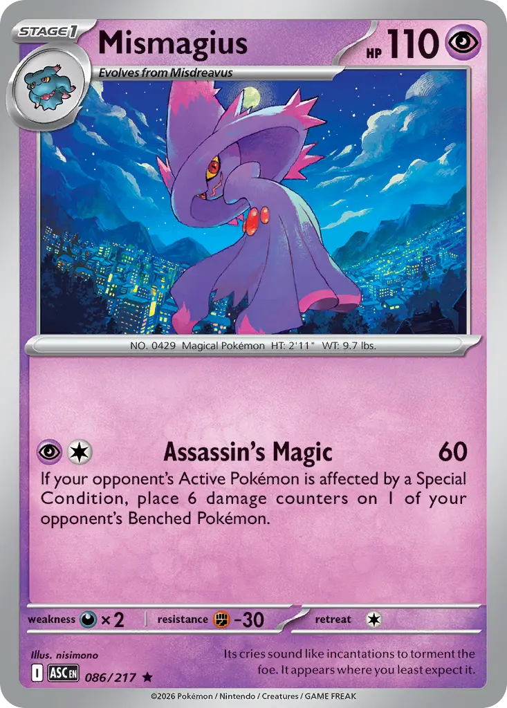 Mismagius (Ascended Heroes) - Pokémon in TCG Land México