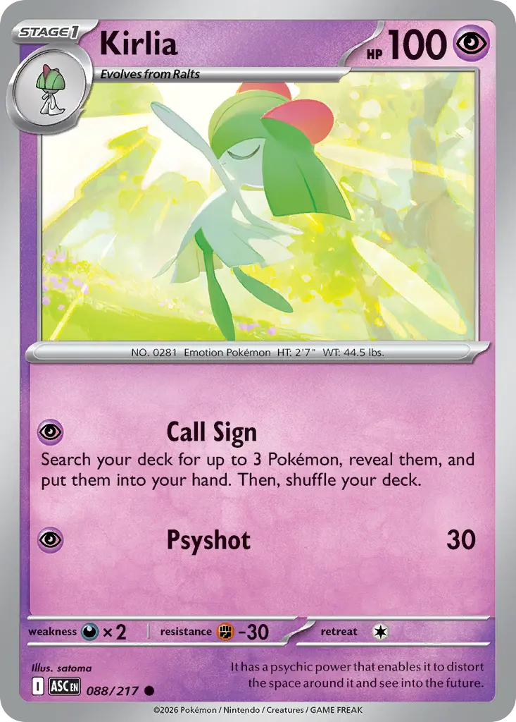 Kirlia (Ascended Heroes) - Pokémon in TCG Land México