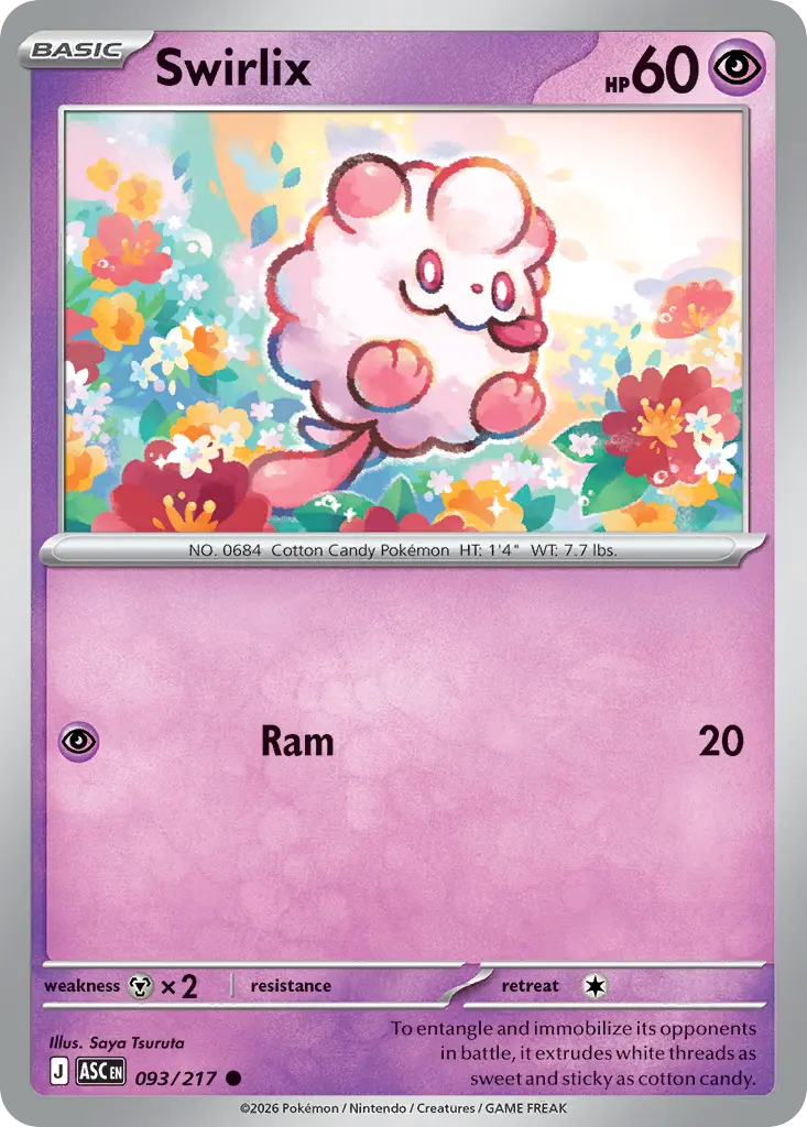 Swirlix (Ascended Heroes) - Pokémon in TCG Land México