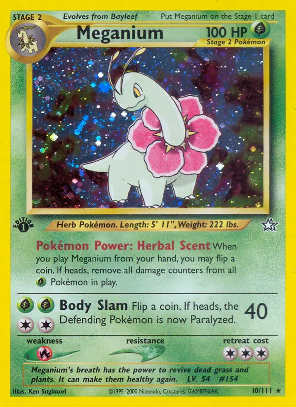 Meganium (Neo Genesis) - Pokémon in TCG Land