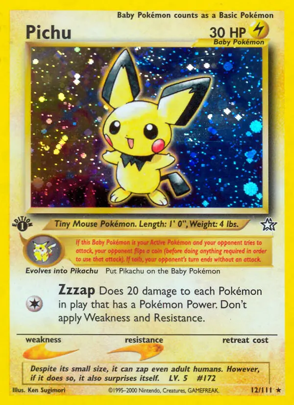 Pichu (Neo Genesis) - Pokémon in TCG Land