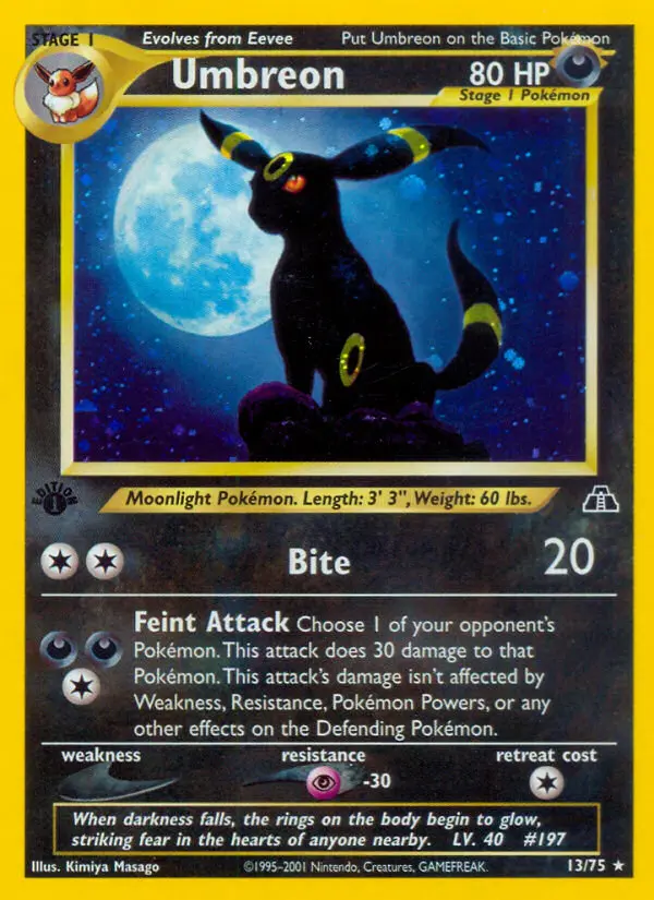 Umbreon (Neo Discovery) - Pokémon in TCG Land México